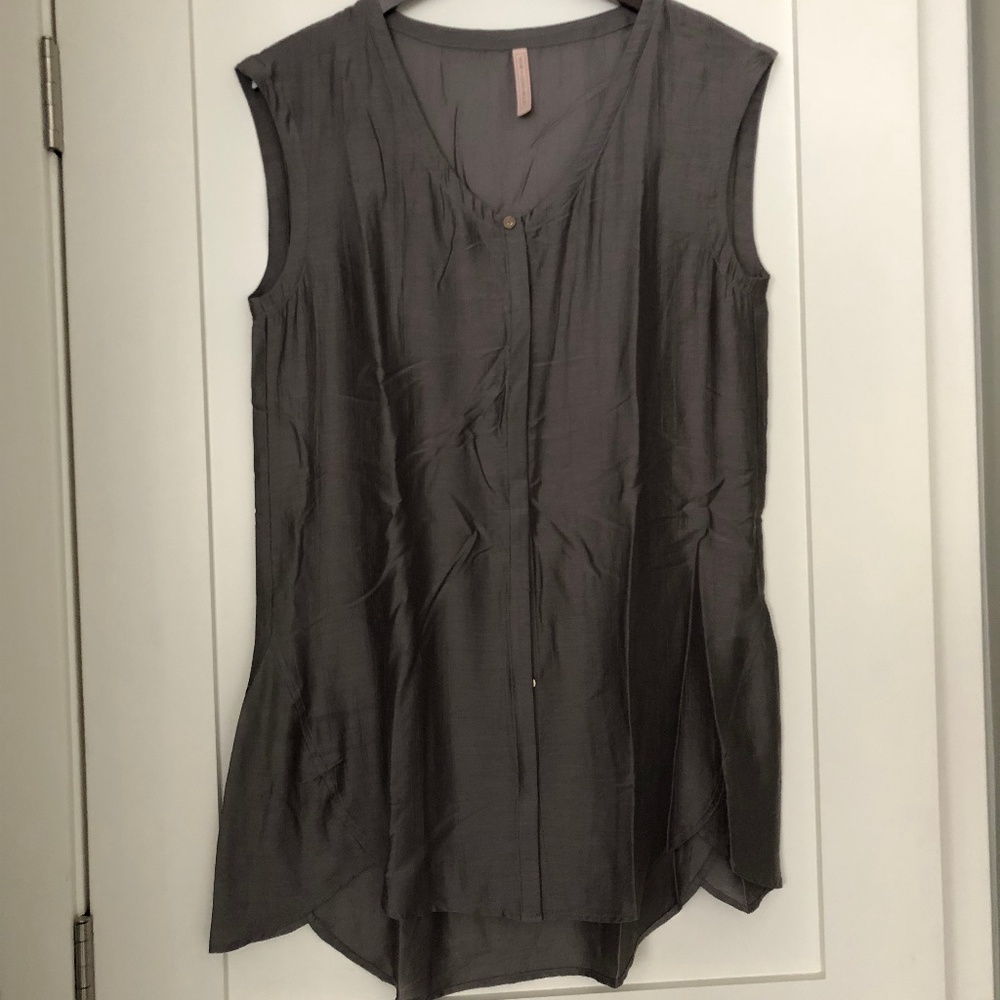 Wear in Good Health Gray Sleeveless Dress